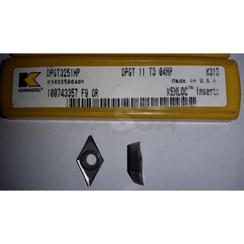 Inserto Carburo DPGT 11T04HP (32.51) K313