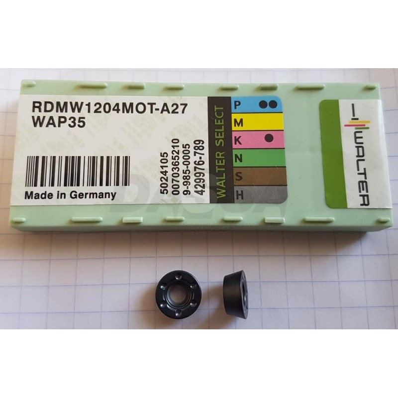 Inserto Carburo RDMW 1204MOT A-27 WAP35