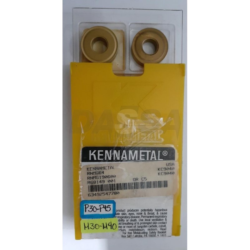 OFERTAS 2020!!! KENNAMETAL-RNMG190600