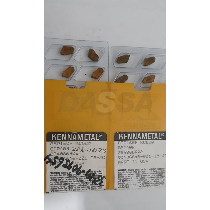 OFERTAS 2020!!! KENNAMETAL-Tronzado GSP160R